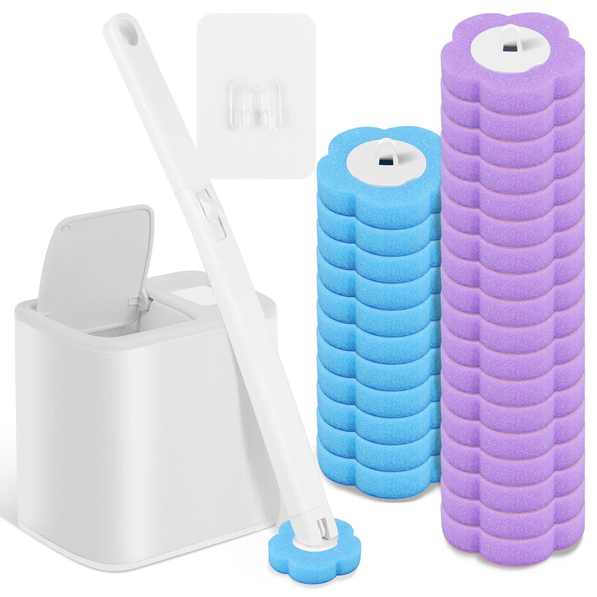 Disposable Toilet Brush Set
