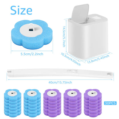 Disposable Toilet Brush Set